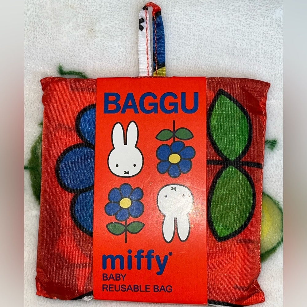 Baggu Miffy Red Orange Baby Reusable Tote Bag NEW NWT LAST ONE